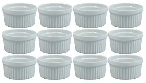 Crème-brûlée-Set Viva Haushaltswaren, 12 x weiße Auflaufform