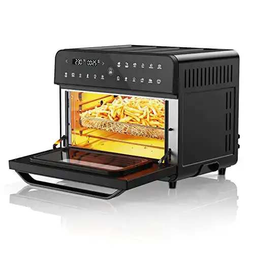 Heißluftfritteuse mit Grillfunktion CRXC Minibackofen 15L