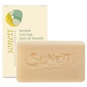 Kernseife Sonett : Aus Bio-Pflanzenölen, duftfrei und vegan, 100 g