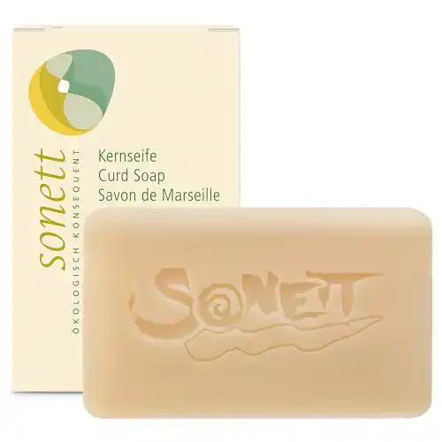 Kernseife Sonett : Aus Bio-Pflanzenölen, duftfrei und vegan, 100 g