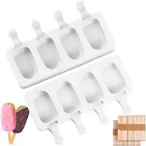 Eis-am-Stiel-Formen lofuanna, 2 Formen & 100 Eisstangen