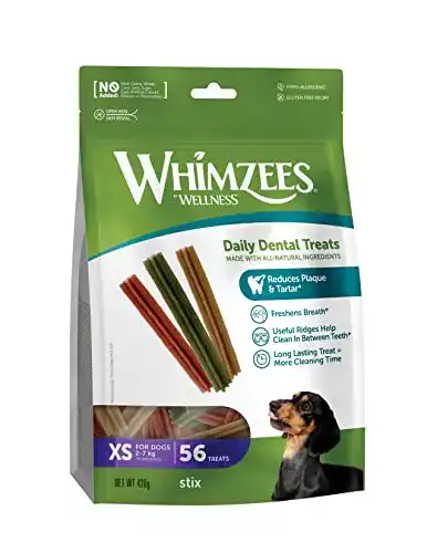 Dental-Sticks für Hunde WHIMZEES By Wellness Stix, natürlich