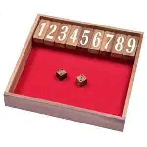 Shut the Box LOGOPLAY Jackpot Gr. XL Klappenspiel Würfelspiel