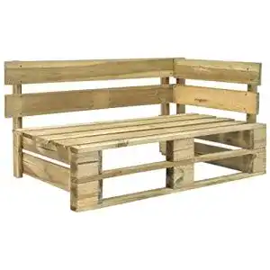 Garteneckbank (Holz) vidaXL Holz Gartenbank Holzbank Sitzbank