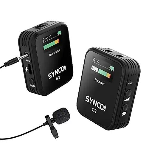 Die beste Ansteckmikrofon kabellos SYNCO G2 A1 Lavalier Wireless 2026 Test Bestseller Ansteckmikrofon kabellos SYNCO G2 A1 Lavalier Wireless