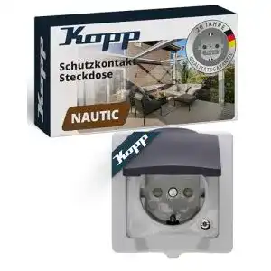 Aufputz-Steckdose Kopp 107856005 Nautic Steckdose Feuchtraum