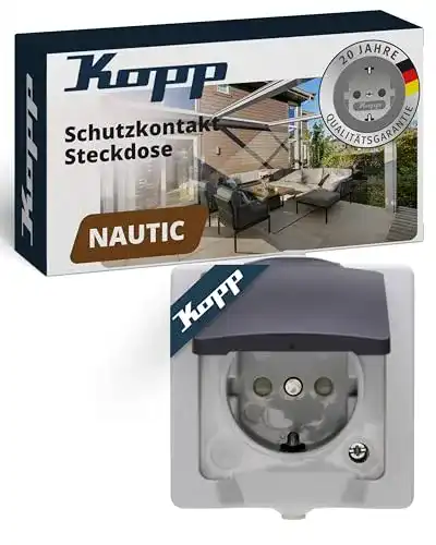 Die beste Aufputz-Steckdose Kopp 107856005 Nautic Steckdose Feuchtraum 2026 Test Bestseller Aufputz-Steckdose Kopp 107856005 Nautic Steckdose Feuchtraum