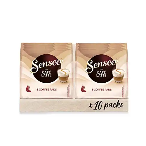 Senseo-Pads Senseo Pads Café Latte, 80 Kaffeepads, 10er Pack