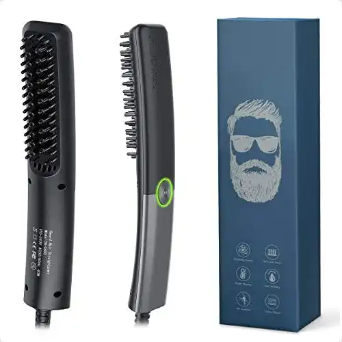 Bartglätter Lidasen Kamm für Männer, Elektrischer Haarglätter