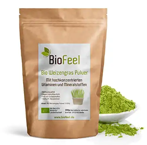 Weizengraspulver BioFeel – Bio Weizengras Pulver, 200g