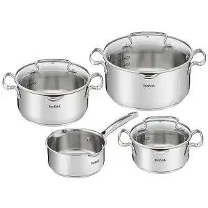 Tefal-Töpfe Tefal A702A8 Intuition Edelstahl Kochtopf-Set 7-Teilig