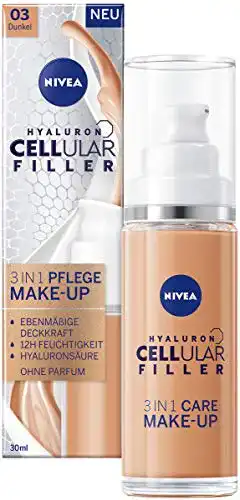 Make-up NIVEA Hyaluron Cellular Filler 3in1 Pflege Dunkel, 30ml