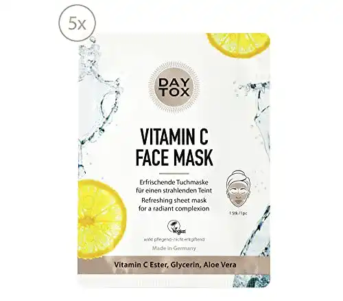 Tuchmaske DAYTOX – Vitamin C Face Mask – Belebend 5 x 25 ml