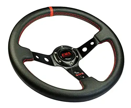 Auto-Lenkrad EMS Motorsport Lenkrad 350mm 65mm Rallye