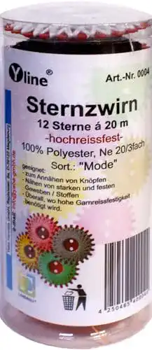 Sternzwirn Yline 12er Set Sternchenzwirn farbig/Mode, sl