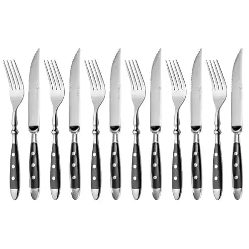 Steakbesteck GRÄWE, 12-teilig, für 6 Personen, Edelstahl