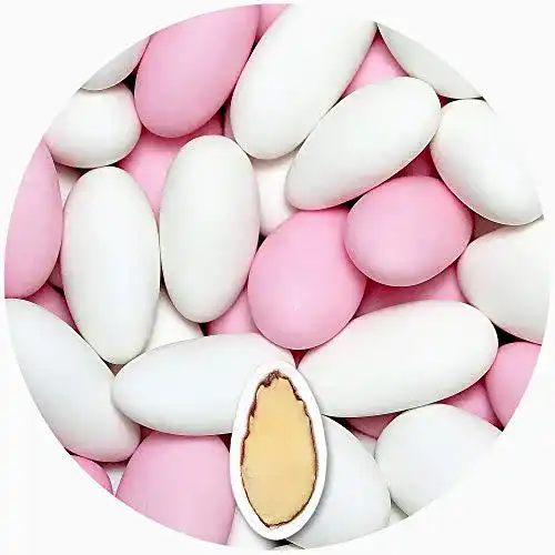 Hochzeitsmandeln EinsSein ® 1 Kg Gracile MIX weiss & rosa MATT ca 64