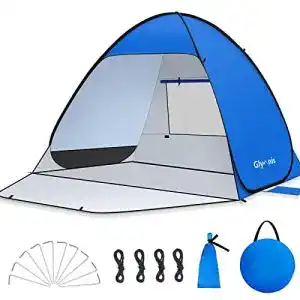 Pop-up-Strandmuschel Glymnis, mit Reißverschlusstür UV 50+