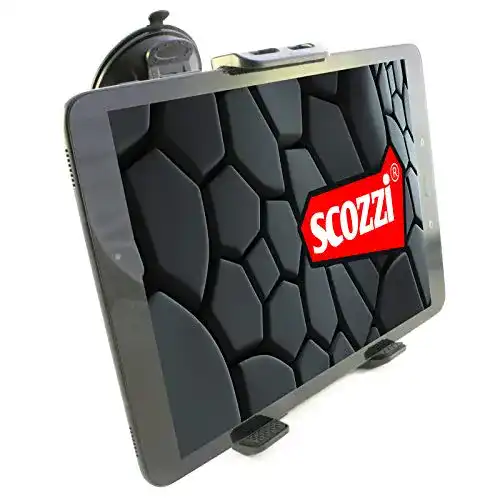 Tablet-Halterung fürs Auto scozzi Tablet Halterung Auto Saugnapf Scheibe vorne KFZ Halterung Halter universal kompatibel mit Apple iPad,Lenovo,Samsung Galaxy Tab S7 S6 A7 A E P12 P11 Yoga 13 11 M10 M8 FE Lite Air Mini Plus Pro
