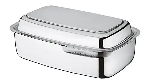 Bräter (rechteckig) Fissler magic, Edelstahl-Bräter, 7 L, Ø 36cm