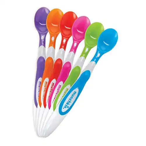 Babylöffel Munchkin Weiche Fütterlöffel, mehrfarbig, 6er-Pack