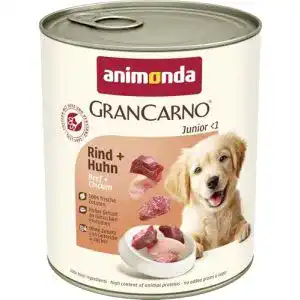 Welpenfutter animonda GranCarno Hundefutter Junior, 6 x 800 g