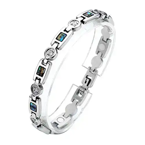 Magnetarmband PiercingJak Damen Edelstahl Zirkonia Armband