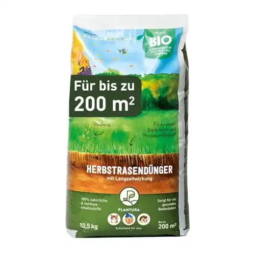 Herbstrasendünger Plantura Bio mit Langzeit-Wirkung, 10,5 kg