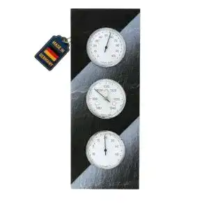 Analoge Wetterstation TFA Dostmann 20.3018, aus Schiefer