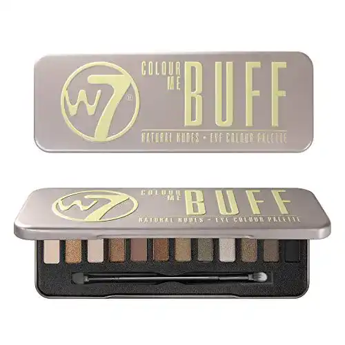 Lidschatten W7 Colour me Buff – palette, 1 x 15.6g