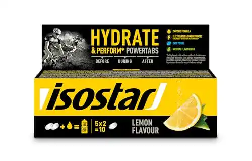 Elektrolyt-Tabletten Isostar Powertabs Zitrone, 1Tube 10 Tabs