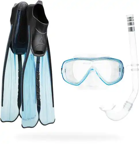 Schnorchelset Cressi Unisex Tauchset Rondinella Bag, aquamarine
