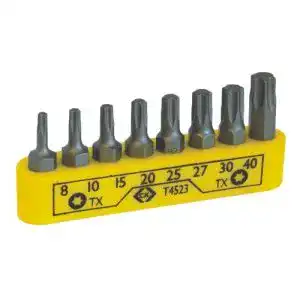 Torx-Bits C.K T4523 Schraubendreher Bit Satz, 8-teilig, T8