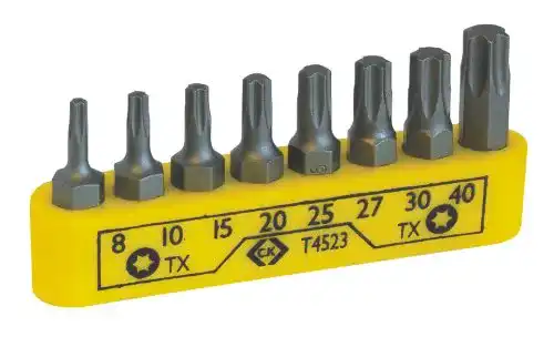 Torx-Bits C.K T4523 Schraubendreher Bit Satz, 8-teilig, T8
