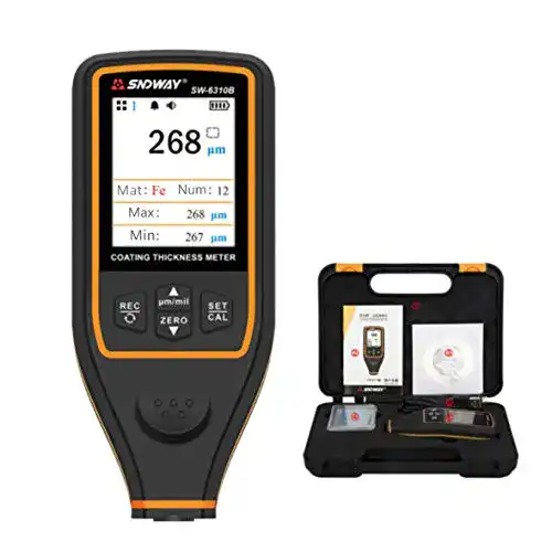 Schichtdickenmessgerät Mini Digital Schichtdickenmessgerät 2,0-Zoll-HD-Farbbildschirm