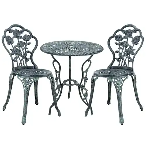 Gartentisch mit Stühlen casa.pro Gartentisch Bistro-Tisch 60cm