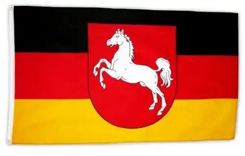 Niedersachsen-Flagge Flags4You Fahne Niedersachsen 90×150 cm