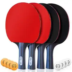 Tischtennisschläger-Set Glymnis Tischtennis Set mit 2 Taschen
