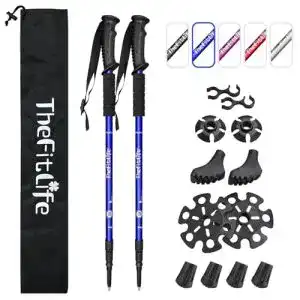 Wanderstöcke TheFitLife Walking stöcke Teleskop – 2er Pack