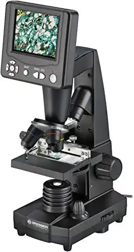 Mikroskop Bresser Durchlicht und Auflicht LCD- 50x-500x