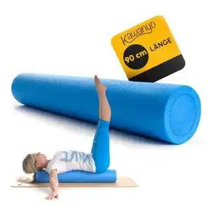Pilates-Rolle Kawanyo Yoga- & Pilatesrolle blau 90 cm 14,5 cm Ø Training Pilates Fitness
