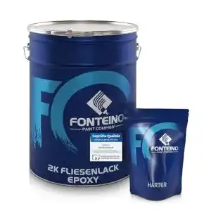 Fliesenlack Fonteino 2K Fliesenfarbe für Küche Badezimmer 5Kg