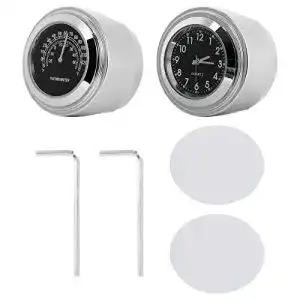 Motorrad-Uhr WINOMO 2stk 22-25mm Motorrad-Lenkstange