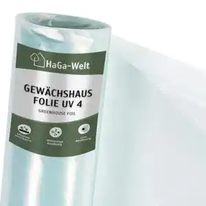 Gewächshausfolie HaGa ® UV4 Folientunnel Treibhausfolie 12 x 20m
