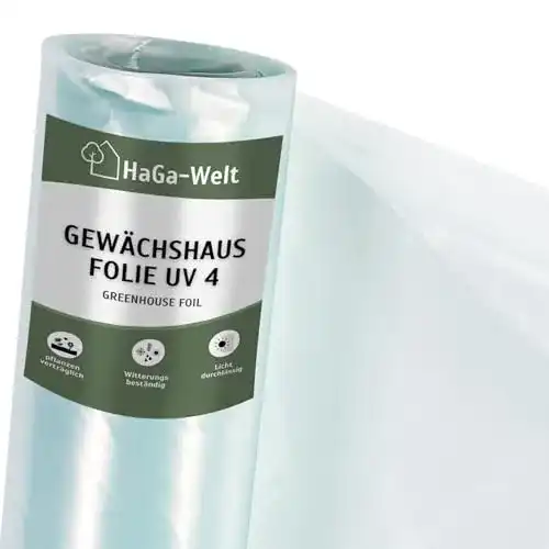 Gewächshausfolie HaGa ® UV4 Folientunnel Treibhausfolie 12 x 20m
