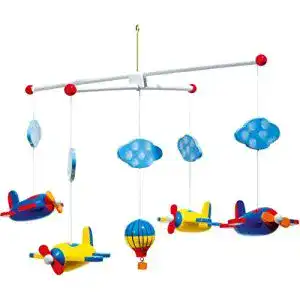 Baby-Mobile Small Foot 7938 Mobile “Luftfahrt” aus Holz