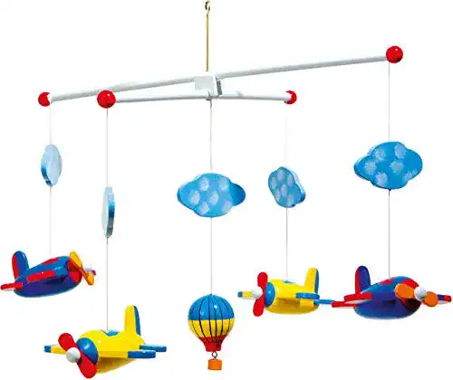 Die beste Baby-Mobile Small Foot 7938 Mobile "Luftfahrt" aus Holz 2026 Test Bestseller Baby-Mobile Small Foot 7938 Mobile “Luftfahrt” aus Holz