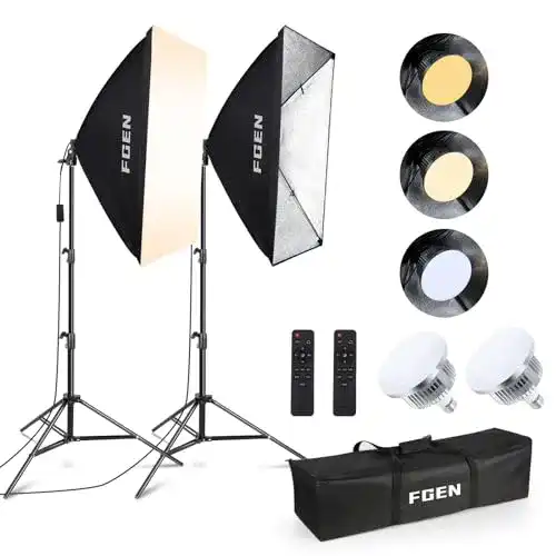 Softbox-Set FGen Softbox Set Fotostudio, 2 x 50 x 70cm Softbox