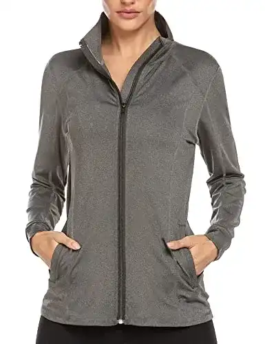 Laufjacke Damen ADOME Damen Laufjacke Sportjacke Langarm