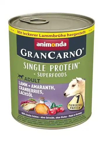 Die beste Animonda-Hundefutter animonda GranCarno, Lamm + Amaranth 2026 Test Bestseller Animonda-Hundefutter animonda GranCarno, Lamm + Amaranth